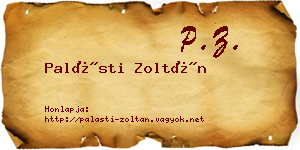 Palásti Zoltán névjegykártya