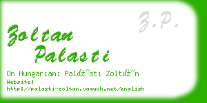 zoltan palasti business card